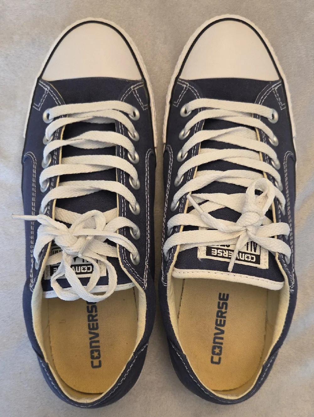 Immaculate Men's Converse All-Star, Blue & White, Size 10 - Picture 4 of 8